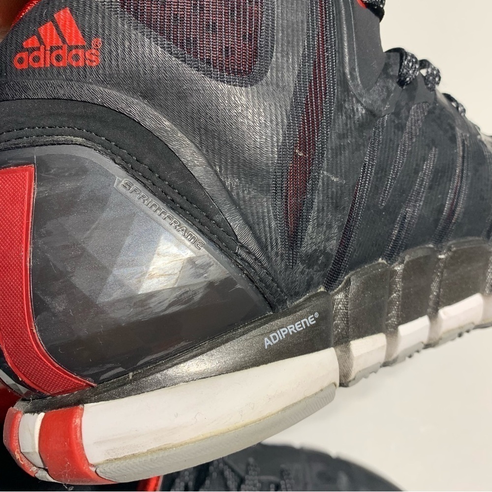 Adidas Derrick Rose Black and Red High-Top Sneakers - Picture 6 of 10
